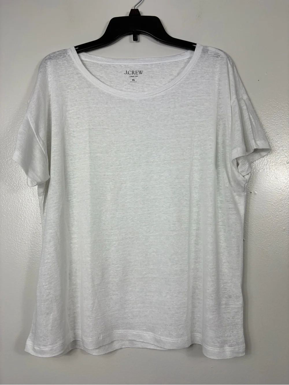J.Crew White Linen Tee